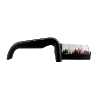 Global Ceramic Pull Through Sharpener Black Handle White Dots