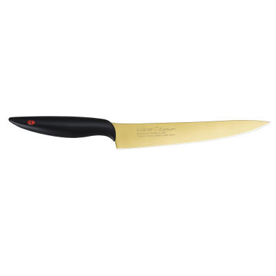 Kasumi Titanium Carving Knife 20cm Gold