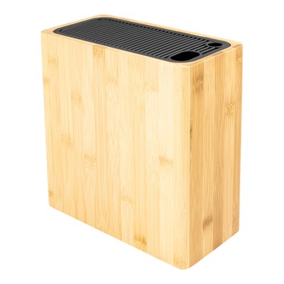 RF Jumbo XL Universal Knife Block with Scissor and Sharpening Slots Black