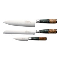 Katana Elements 3 Piece Knife Set Rainforest Green