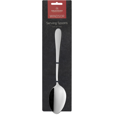 Windsor Carded 18/0 2 Serving Spoons