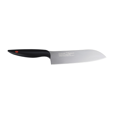 Kasumi Titanium Santoku Knife 18cm Grey