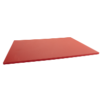 Plastic High Density Cutting Board 45x30x1cm Red