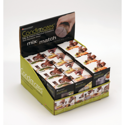 24Pce Condimates Disp Set 10cm Mirro