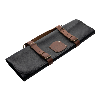 Global 10 Pocket Black Leather Knife Case