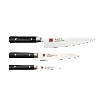 Kasumi Damascus Set of 3 Knives (Chef's 20cm Utility 15cm Paring 8cm)