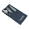 Leather Cutlery Pouch for 3 Pieces