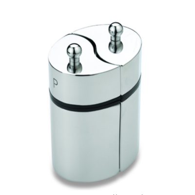 2Pce Pepper Mill & Salt Mill Satin