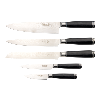 Katana Saya Pakkawood 6 Piece Knife Block Set (KSL-11,12,15,16,17)