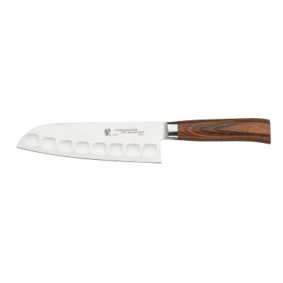 Tamahagane San Santoku Knife 17.5cm Fluted