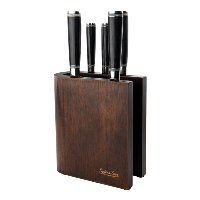 Katana Saya Pakkawood 6 Piece Knife Block Set (KSL-11,12,15,16,17)
