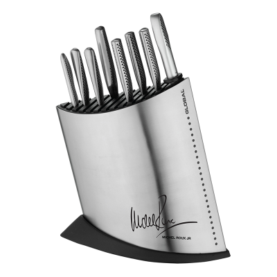 Global 10Pce MRJ Knife Block Set S/S