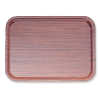 Mahogany Wood Tray 19"X 14.5