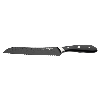 RF Ashwood Black Hammered Bread Knife 20cm