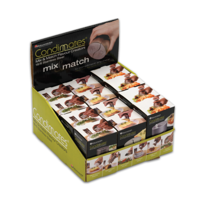 24Pce Condimates Disp Set 15cm Mirro