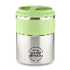 Out For Lunch Vacuum Lunch Box Single Compartment S/S & Green