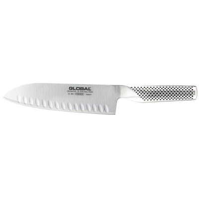 Global Santoku Knife 18cm Fluted