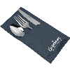 3 PCE CUTLERY SET WITH LEATHER POUCH, DEC