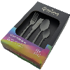 Windsor 18/10 16 Piece Cutlery Set Black Finish
