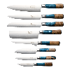 Katana Elements 9 Piece Knife Block Set Ocean Blue