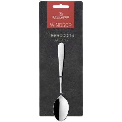 Windsor Carded 18/0 4 Teaspoons