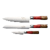 Katana Elements 3 Piece Knife Set Volcanic Red