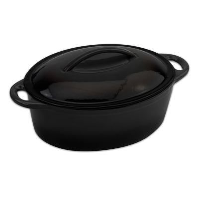 Round Casserole (Handle) 25cm Black