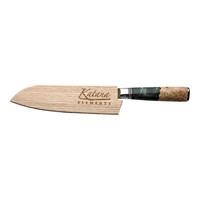 Katana Elements Santoku Knife 18cm Rainforest Green