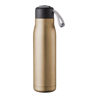 Vacuum Drinks Bottle with Hanging Cord 0.5L Bronze
