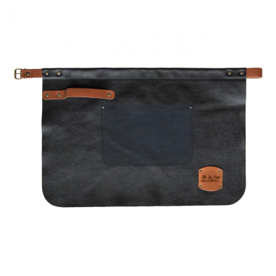 Global Black Leather Waist Apron 40x60cm