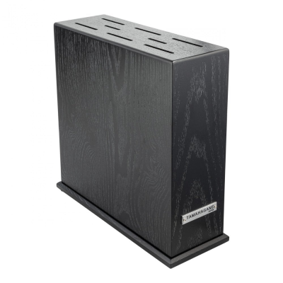 KNIFE BLOCK IN BLACK WITH 8 SLOTS