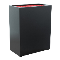 RF Universal Knife Block Upright Black with Red Inserts
