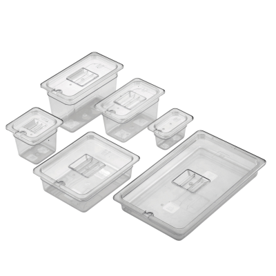 Gee-Norm Half Size Clear Lid-Notched
