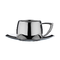 Art Deco Espresso Cup & Saucer