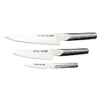 Global Ukon 3 Piece Knife Set (GU-01, GUM-10, GUF-30)