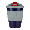 Drink Pod Re-Useable Coffee Cup Plastic 340ml Grey