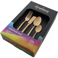 Windsor 18/10 16 Piece Cutlery Set Copper Finish