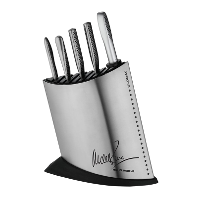 Global 7Pce MRJ Knife Block Set S/S