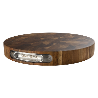Global End Grain Round Cutting Board 35cm Dia