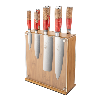 Katana Elements 9 Piece Knife Block Set Volcanic Red