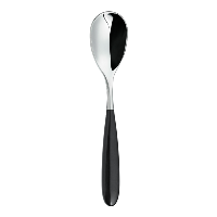 Yin & Yang 2 Coffee Spoons Black