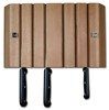 6 Slot Wall Mounted Wood Knife Block
