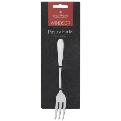 Windsor Carded 18/0 4 Pastry Forks