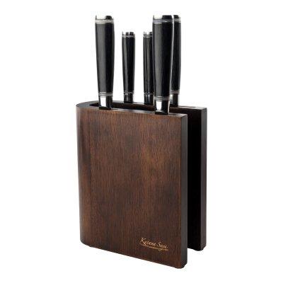 Katana Saya Pakkawood 6 Piece Knife Block Set (KSL-11,12,15,16,17)
