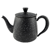 Premium Teapot 48oz Black Granite