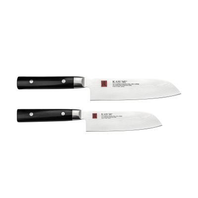 Kasumi Damascus Set of 2 Knives (Santoku 18cm & Santoku 13cm)