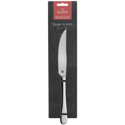 Windsor 18/0 Carded 2 Steak Knives