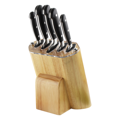 RF Sharp'N Rubberwood Self Sharpening Knife Block with 5 Knives
