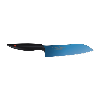 Kasumi Titanium Santoku Knife 18cm Blue