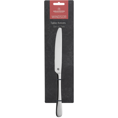 Windsor Carded 18/0 2 Table Knives